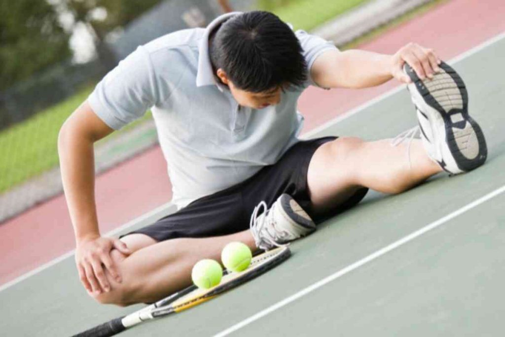 Aquecimento e alongamento para tenistas