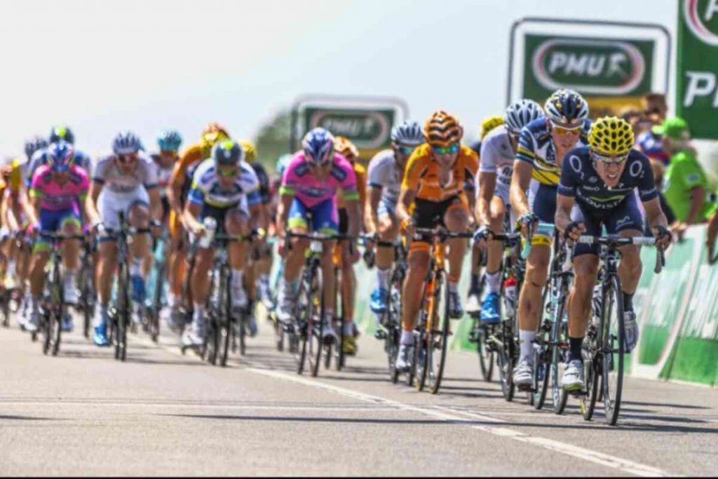 Treine para um acabamento de sprint de ciclismo